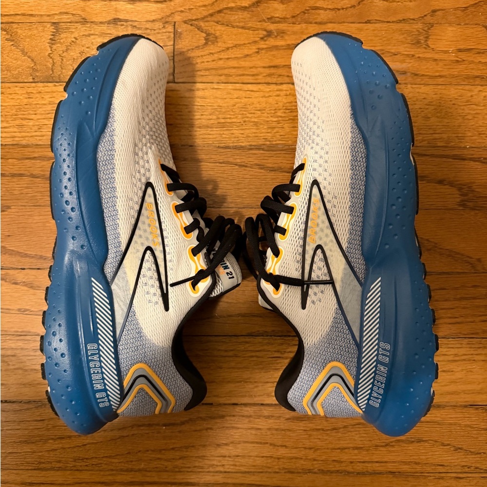 Brooks Men's Glycerin 21 GTS blue and gray